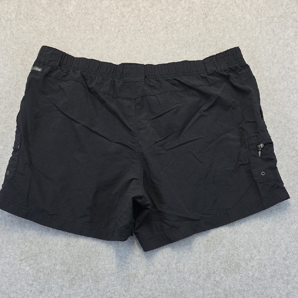 Columbia Women’s Black Outdoor Shorts XL Elastic Waist Hiking Utility - Picture 5 of 6